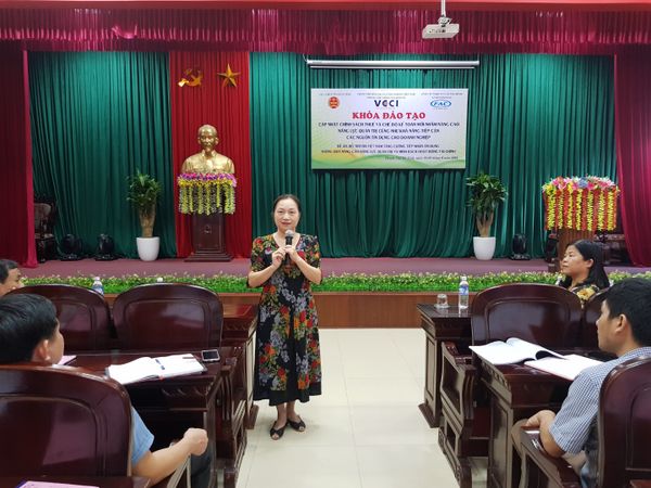 FAC phối VCCI mở khóa đào tạo cập nhật chính sách thuế và chế độ kế toán dành cho Doanh nghiệp tại thành phố Hà Tĩnh