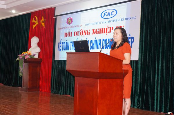 FAC Bồi dưỡng kế toán thuế và Doanh nghiệp tại tỉnh Nghệ an