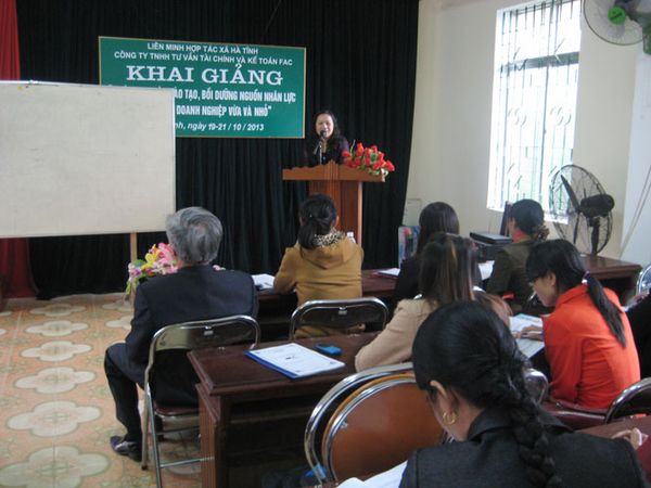 FAC Đào tạo , bồi dưỡng nguồn nhân lực cho các Doanh nghiệp nhỏ và vừa tại tỉnh Hà Tĩnh