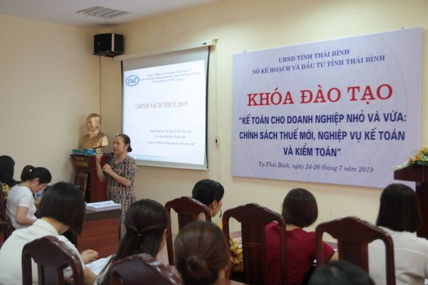FAC mở khóa đào tạo Kế toán cho Doanh nghiệp nhỏ và vừa tại tỉnh Thái Bình