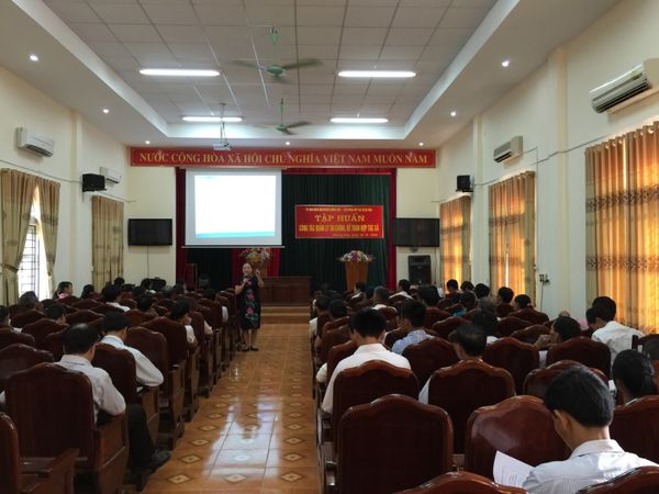 FAC tập huấn công tác quản lý tài chính kế toán HTX tại huyện Hương Sơn tỉnh Hà Tĩnh