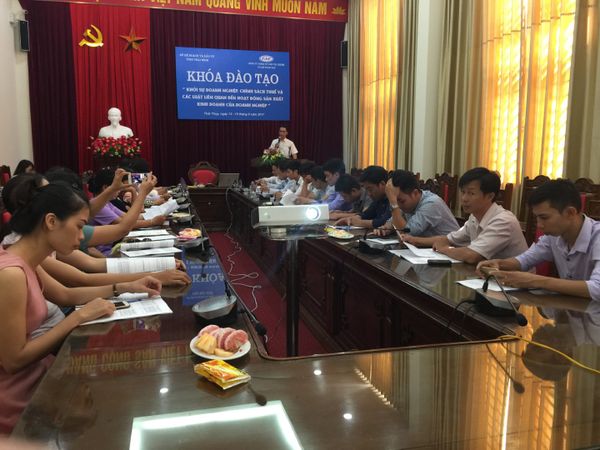 FAC đào tạo QTDN, cập nhật chính sách thuế và các luật liên quan đến sản xuất kinh doanh của Doanh nghiệp tại huyện Thái Thụy tỉnh Thái Bình