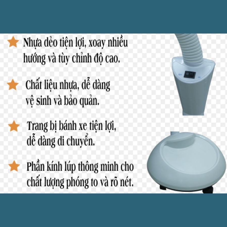Đèn lúp led thân khớp cổ ngỗng có chân đẩy KL0003