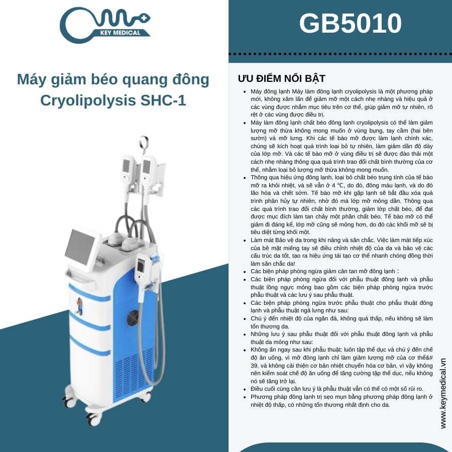 Máy giảm béo quang đông Cryolipolysis SHC-1