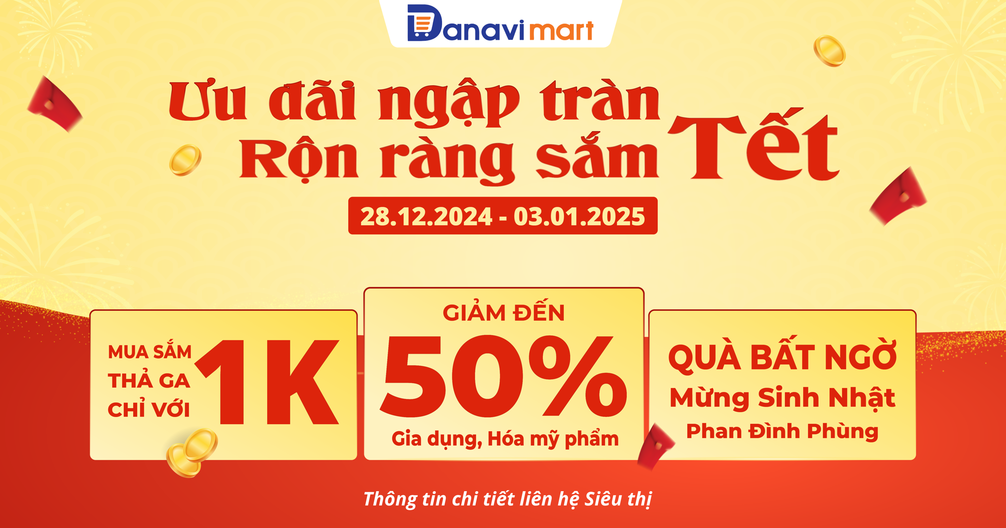 ƯU ĐÃI NGẬP TRÀN - RỘN RÀNG SẮM TẾT