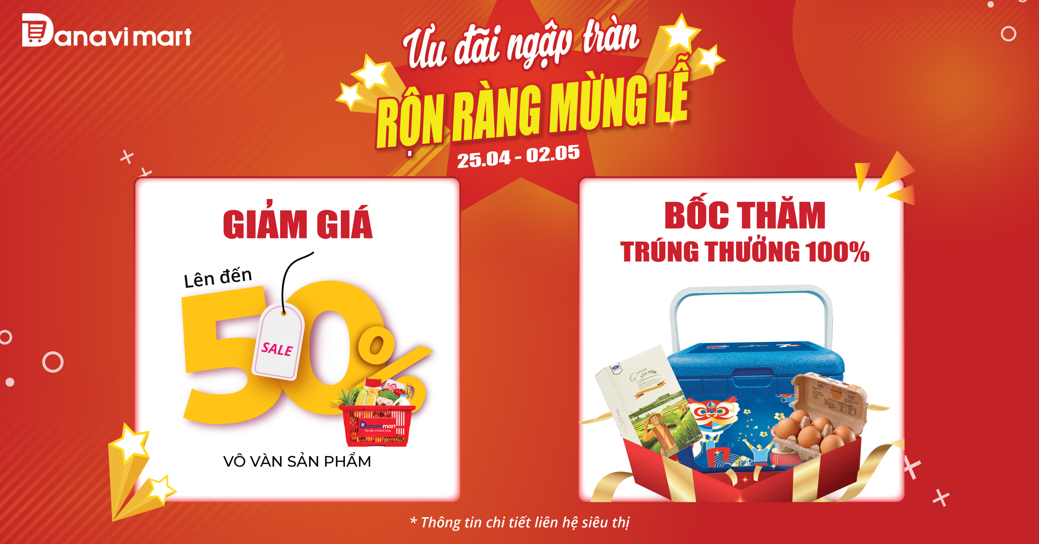 CHƯƠNG TRÌNH KHUYẾN MÃI  LỄ  30/04 – 1/5