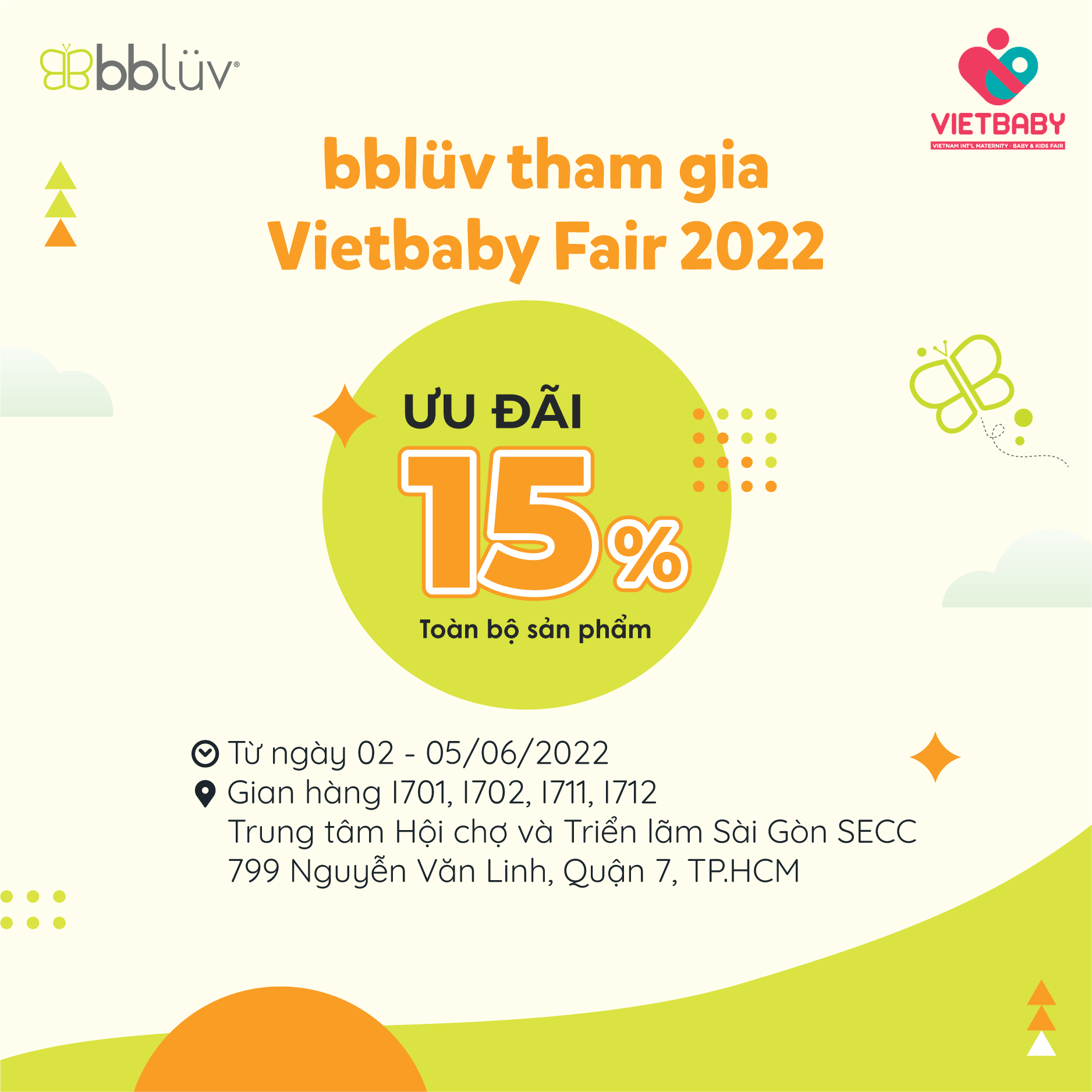 bbluv tham gia Vietbaby Fair 2022