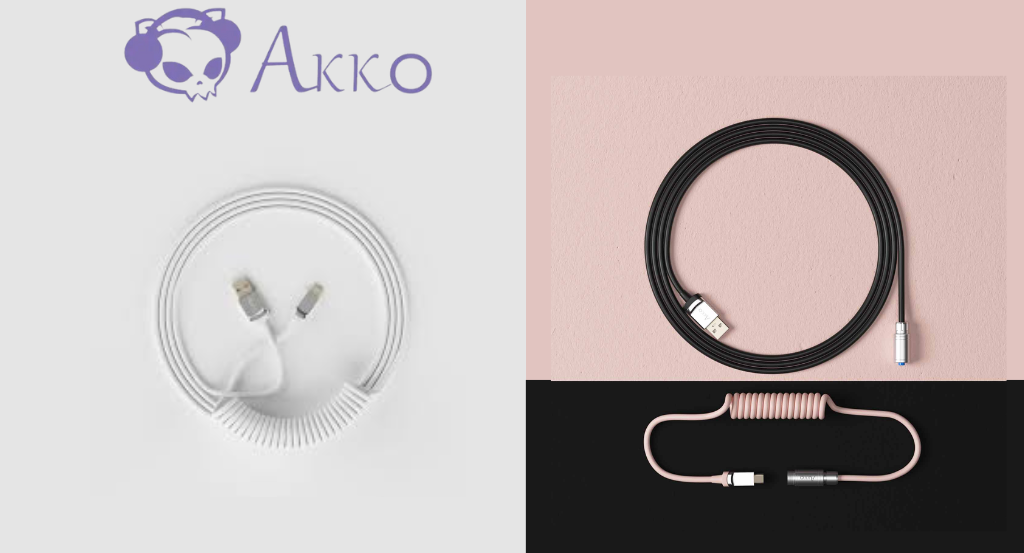So sánh Dây cáp AKKO Custom và Dây cáp AKKO Coiled Cable: Khác biệt ở đâu?