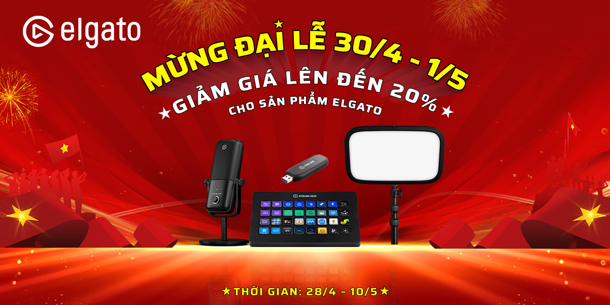 Mừng đại lễ Elgato x TMINS.VN Giảm 30% Freeship Toàn quốc từ 30/4-10/5