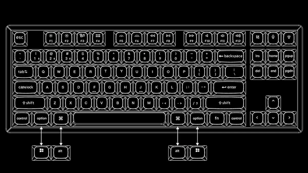 Tmins - Keychron K8 Pro - Barebone - HOT-SWAP