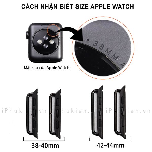 xem size Apple Watch