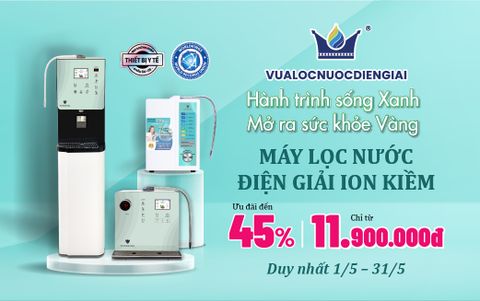 Hành trình sống Xanh – Mở ra sức khỏe Vàng| Máy lọc nước điện giải ion kiềm EVERKING Ưu Đãi Đến 45%, chỉ từ 11.900.000Đ