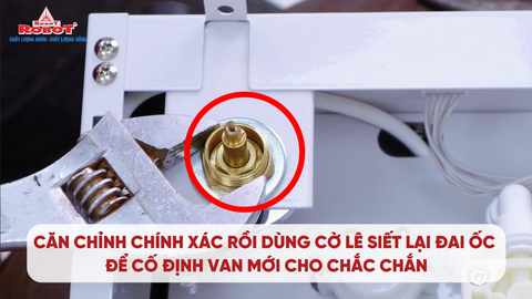 Hướng dẫn thay thế van xoay lấy nước Máy lọc nước điện giải ion kiềm ROBOT ionMega