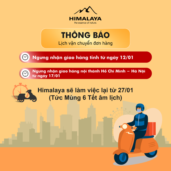 lịch vận chuyển Himalaya tết nguyên đán