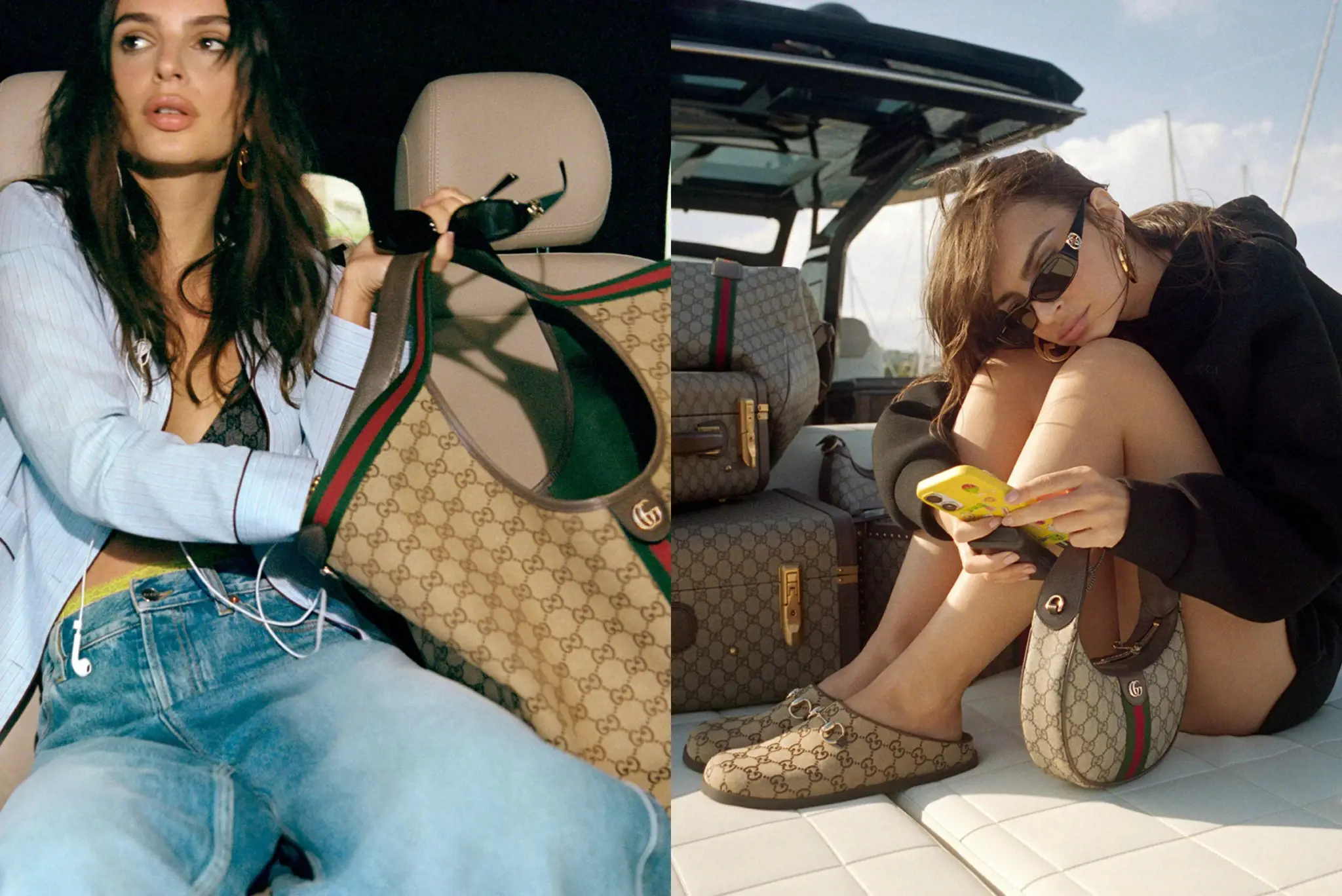 Gucci ra mắt chiến dịch Monogram GG đầy mê hoặc với Emily Ratajkowsk