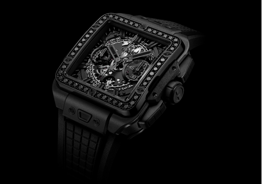Hublot Square Bang Unico All Black Diamonds: Vẻ đẹp huyền bí và tinh xảo