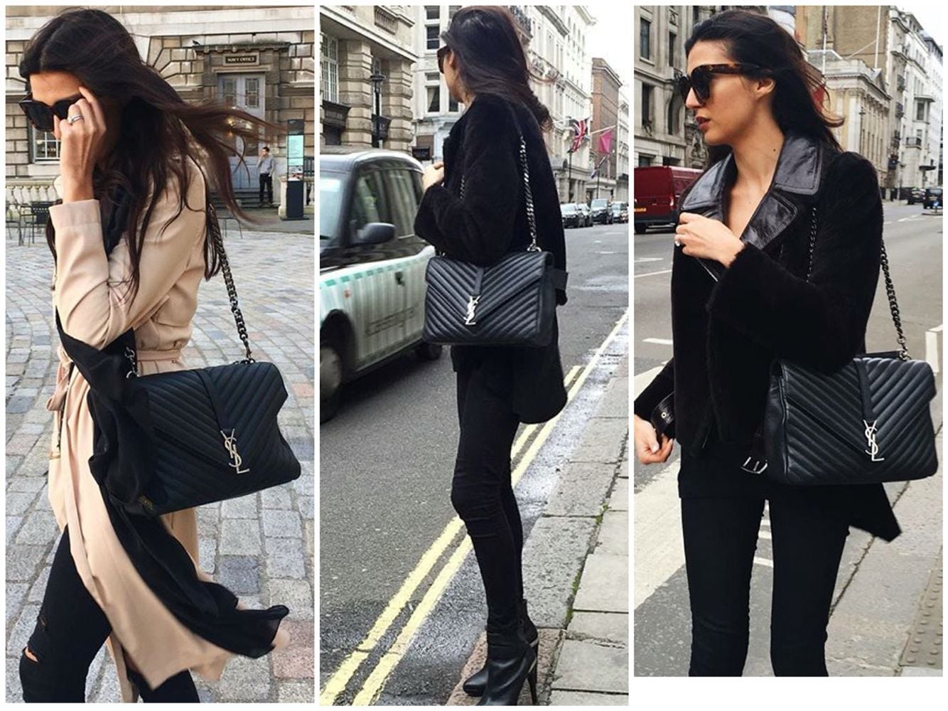 Hinh anh 1: Legitcheck: Nhung meo nho giup ban phan biet Saint Laurent College Bag real va fake