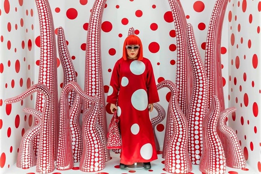 Hinh anh 1: Louis Vuitton x Yayoi Kusama: Khi hoa tiet cham bi len ngoi