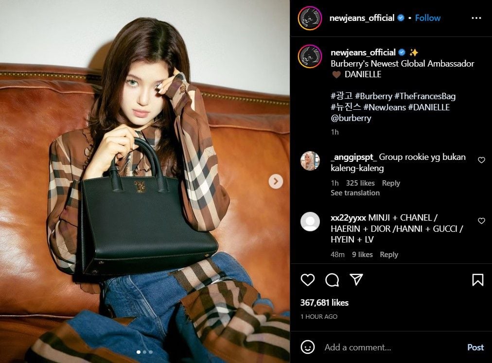 Hinh anh 2: Noi buoc dan chi Hyein, Daniell (New Jeans) tro thanh dai su thuong hieu cua Burberry