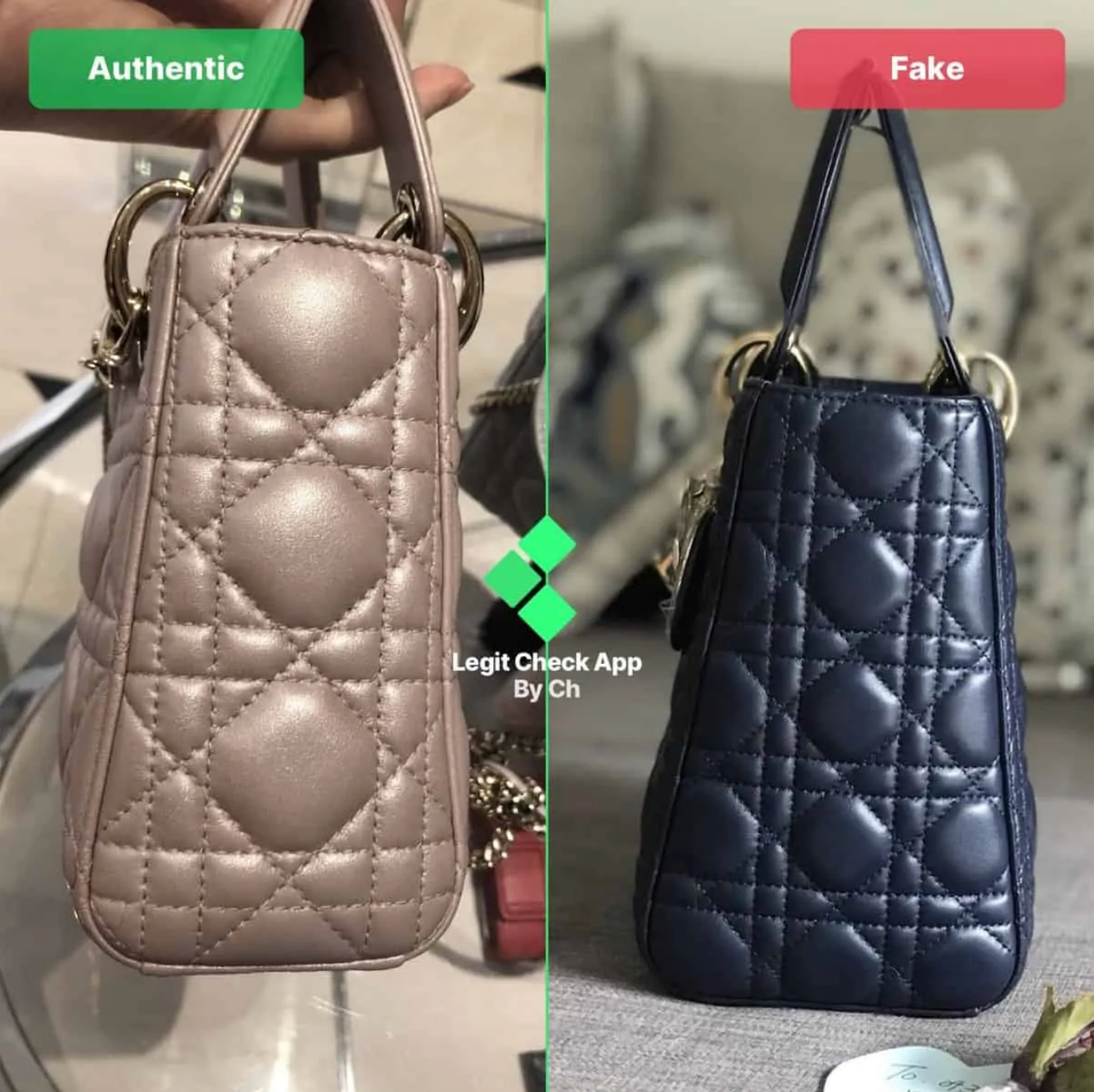 Legitcheck Cách phân biệt Dior Book tote bags real và fake  Authentic Shoes