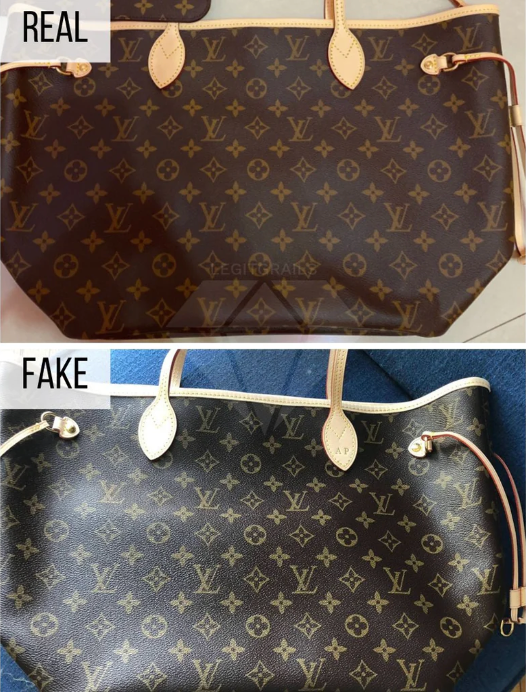 Authentic vs Fake Louis Vuitton Trademark Stamps  Academy by FASHIONPHILE