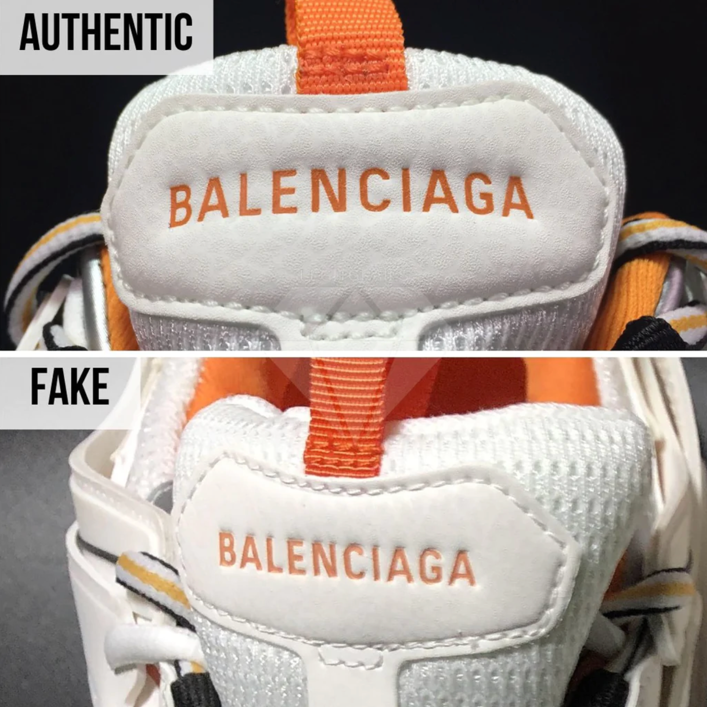 Giày Balenciaga Track 30 Orange White  Cam Trắng Replica 11