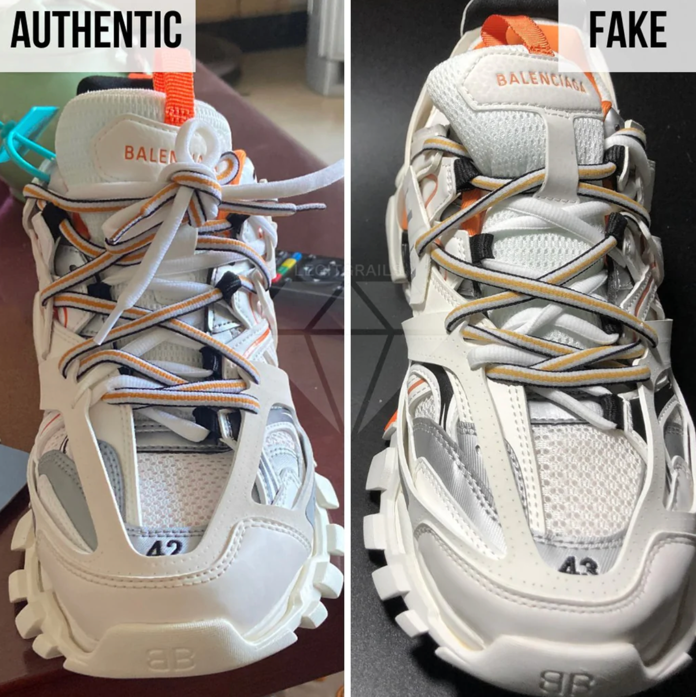 Balenciaga Track Sneaker Fake vs Real Guide 2023 How to Spot Fake  Balenciaga Track  Extrabux