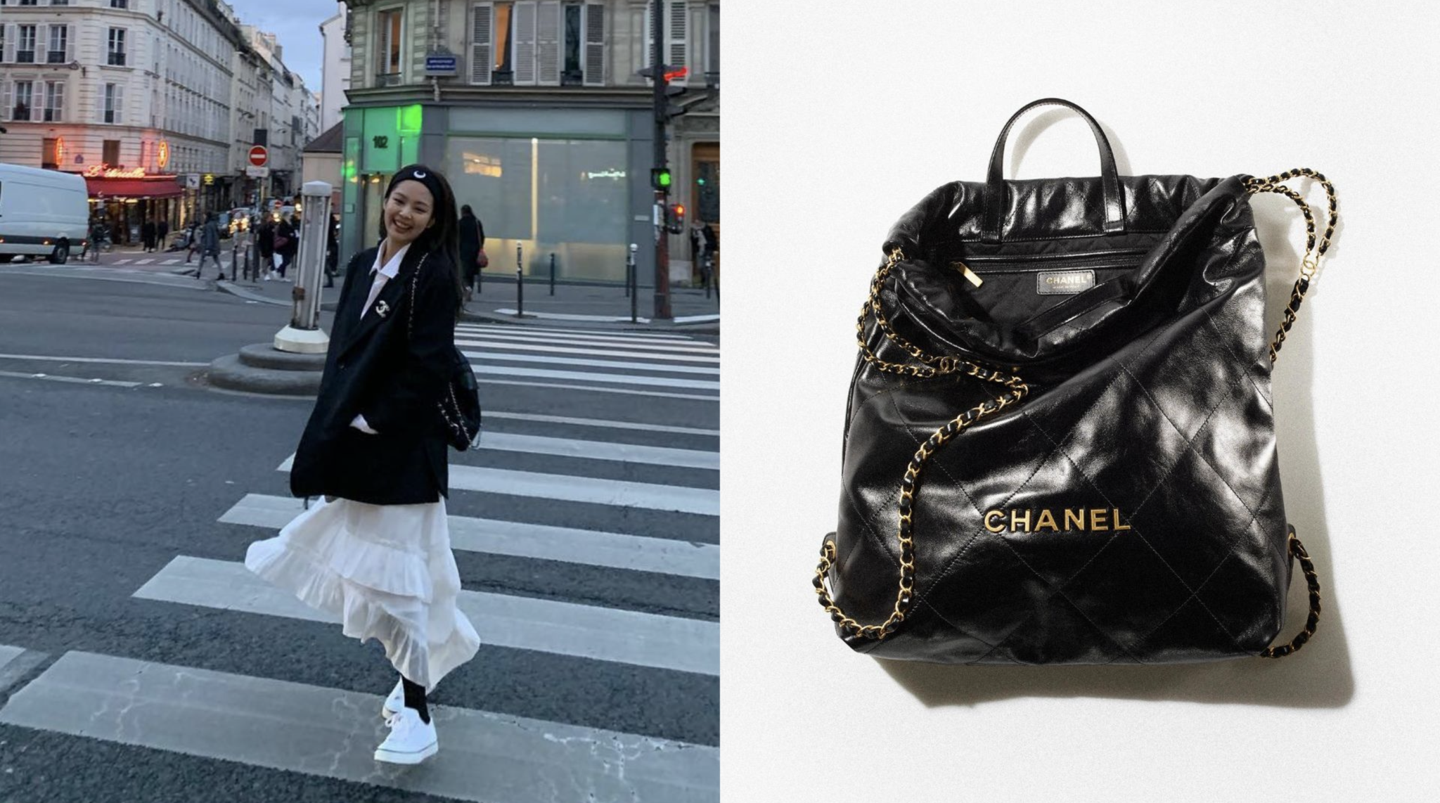 Túi Chanel Jennie 2023 Màu Đen size 20  Vy Luxury