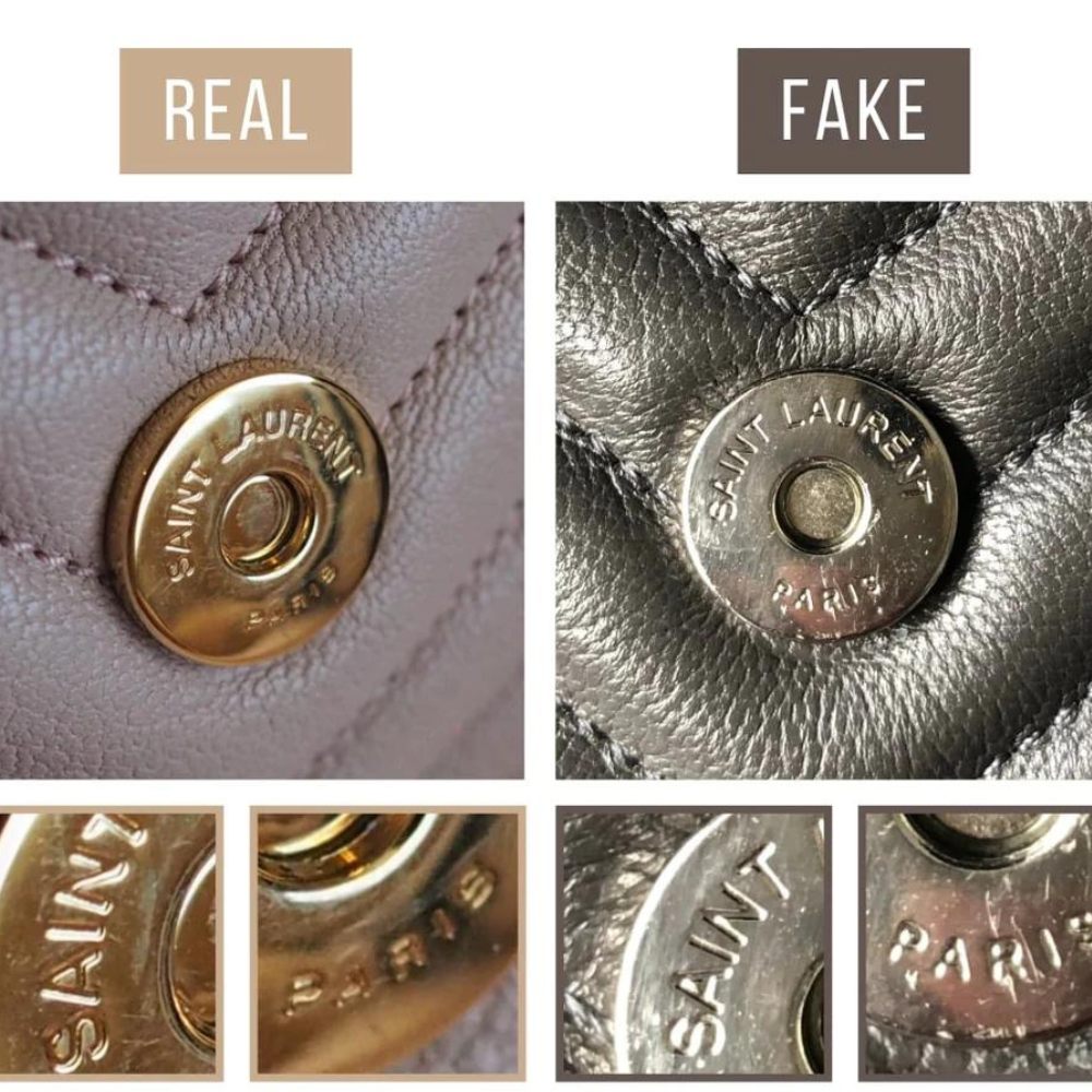 Hinh anh 7: Legitcheck: Nhung meo nho giup ban phan biet Saint Laurent College Bag real va fake