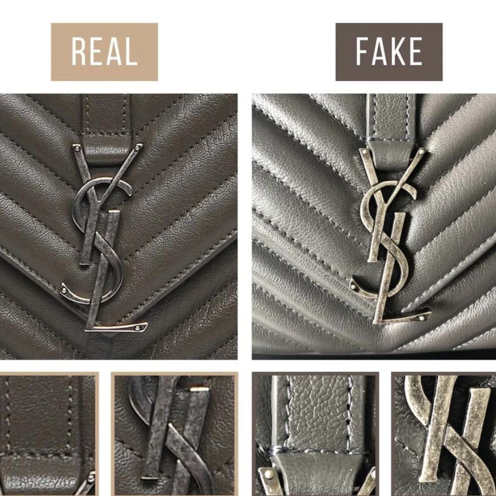 Hinh anh 3: Legitcheck: Nhung meo nho giup ban phan biet Saint Laurent College Bag real va fake