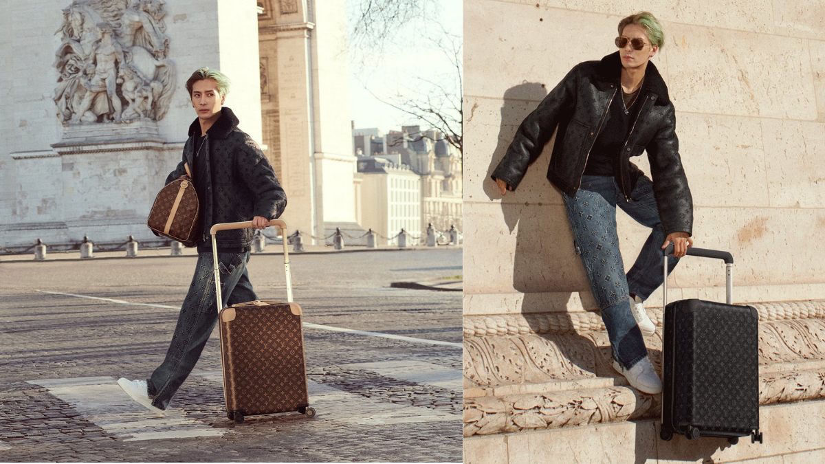 Jackson Wang du ngoạn Paris với vali Louis Vuitton