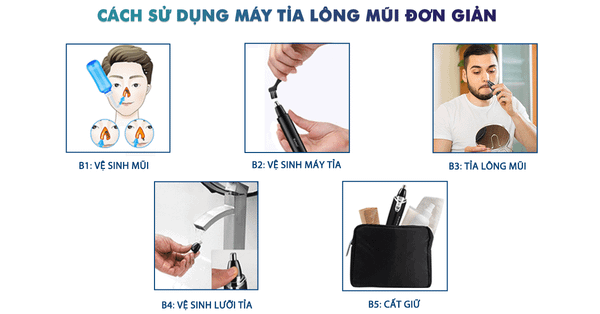 cách sử dụng máy tỉa lông mũi Kemei