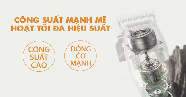 tông đơ cắt tóc công suất mạnh