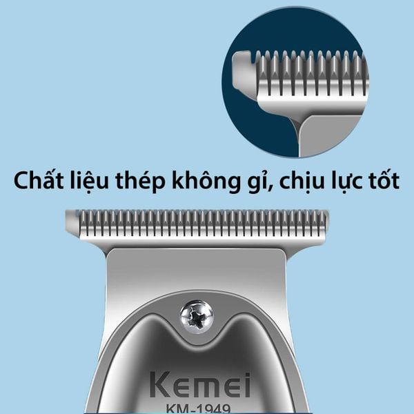 tông đơ chấn viền Kemei KM-1948 dùng sạc USB tiện lợi