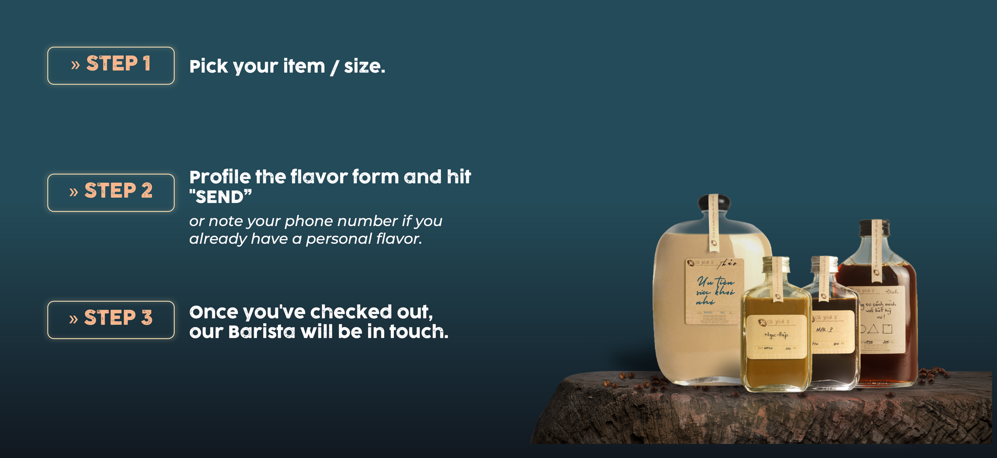 PLACE ORDER WITH BARISTA