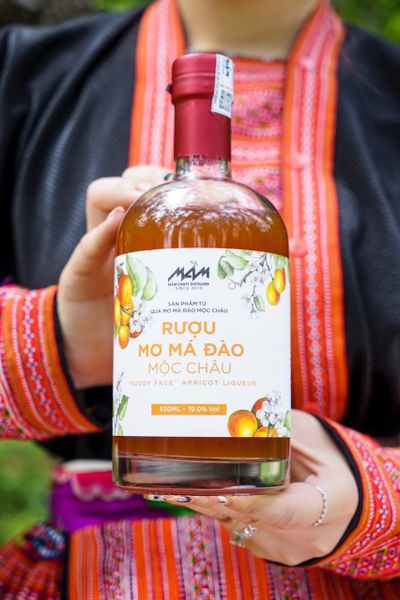 rượu xí mơ má đào mộc châu mầm distillery