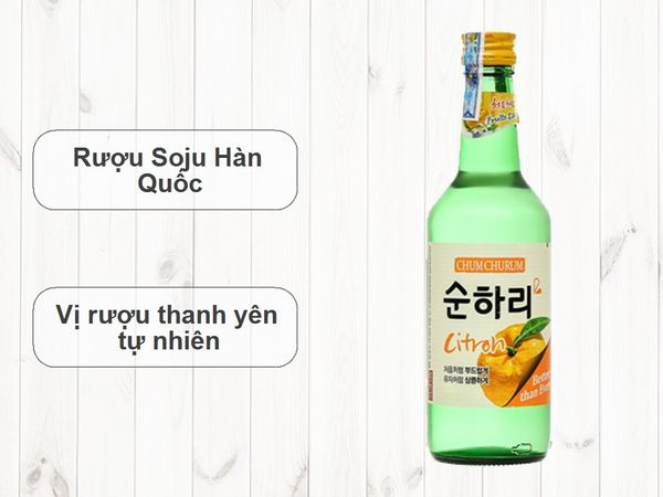 rượu soju hương chanh