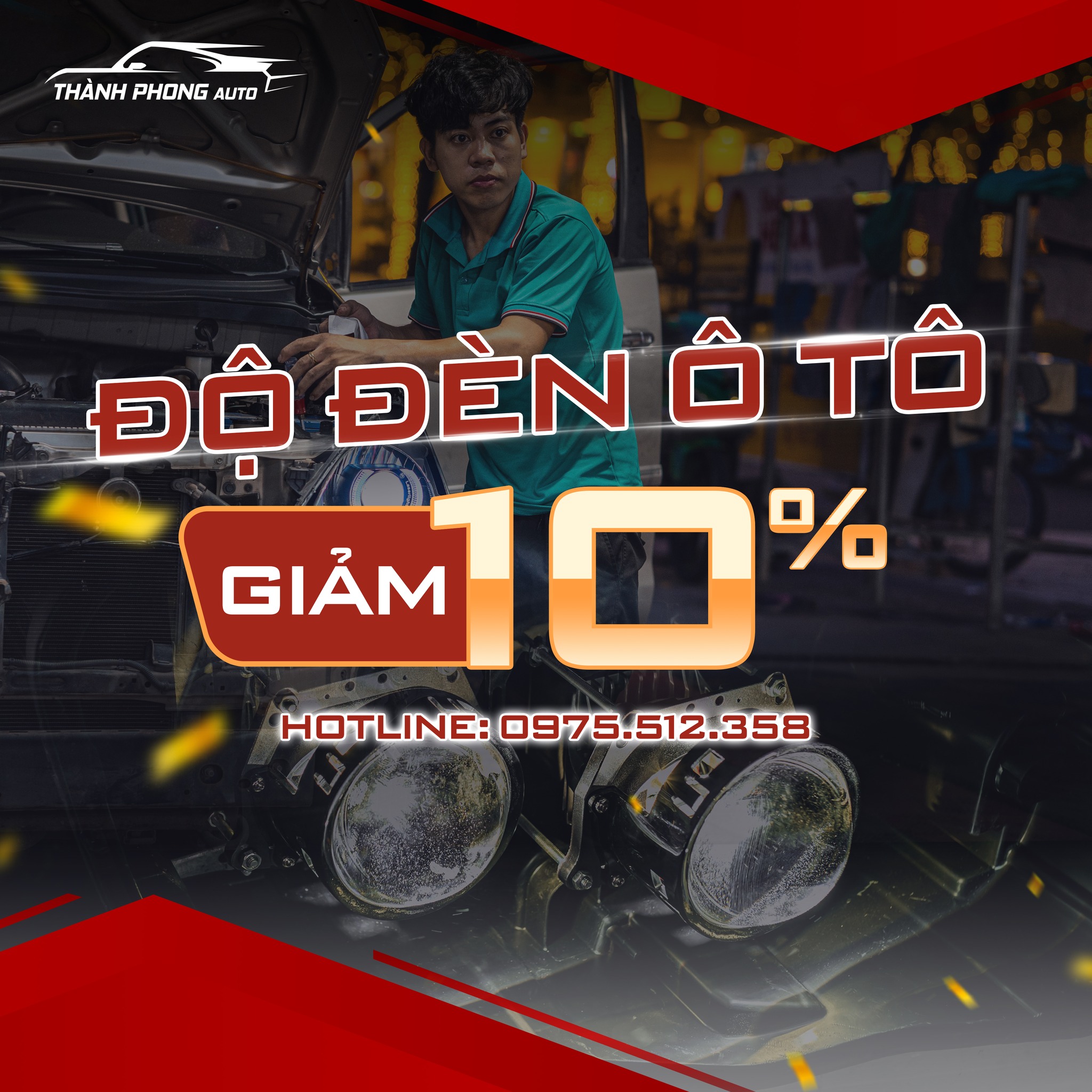 Ưu Đãi Đặc Biệt: Giảm Giá 10% Cho Dịch Vụ Độ Đèn Ô Tô