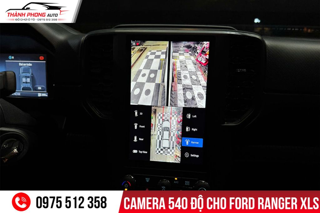 Camera 540 độ cho xe Ford Ranger XLS