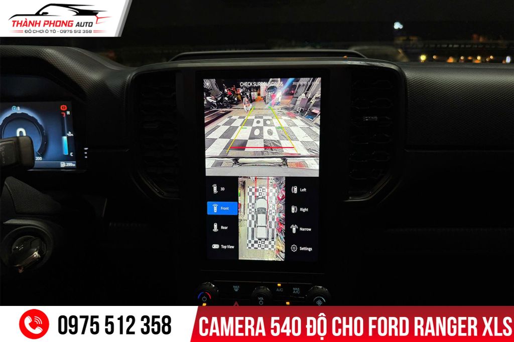 Camera 540 độ cho xe Ford Ranger XLS