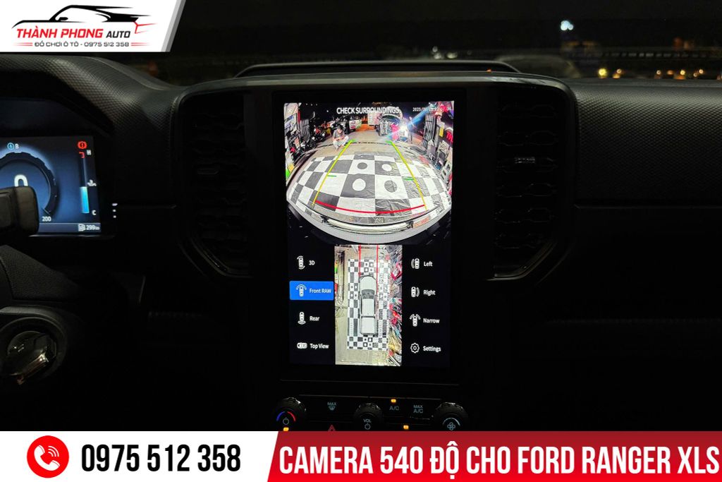 Camera 540 độ cho xe Ford Ranger XLS