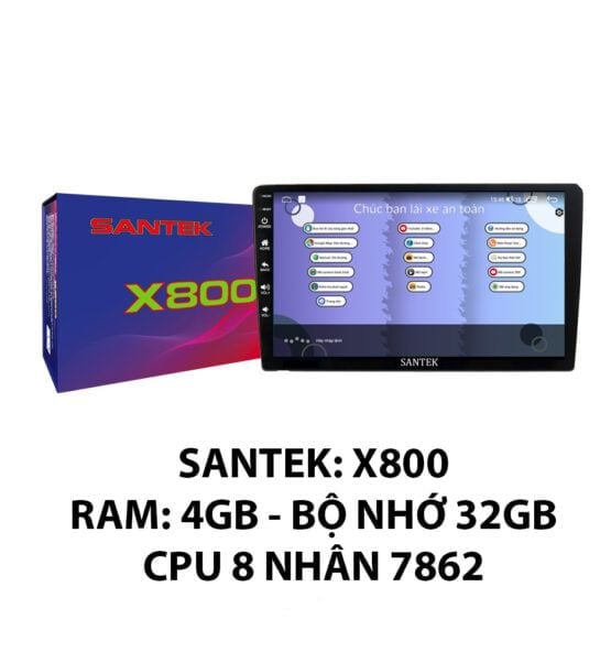 Màn hình Android ô tô Santek X800