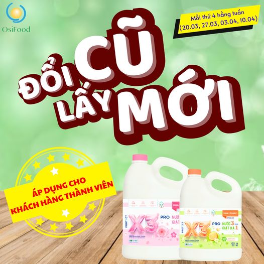 THỨ 4 HÀNG TUẦN - ĐỔI CŨ LẤY MỚI