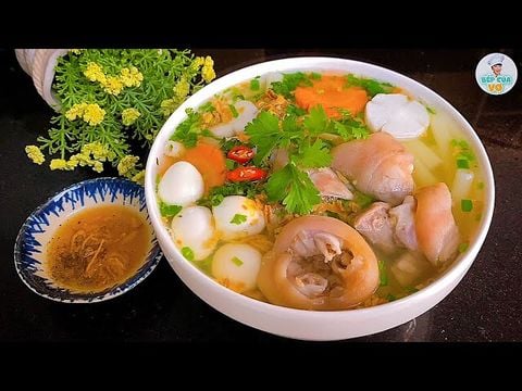 Cách nấu nui giò heo ngon khó cưỡng , vô cùng đơn giản tại nhà,