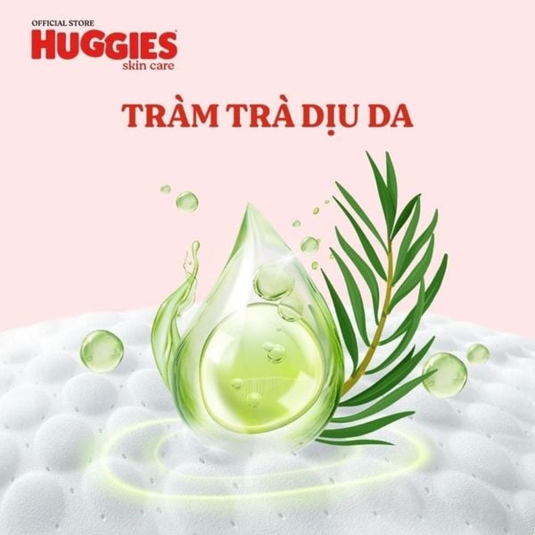 Dùng bỉm nào không hăm? Đứng đầu danh sách là Tã Huggies Skincare Tràm Trà