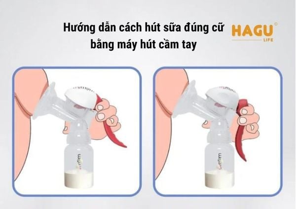 Hướng dẫn cách hút sữa đúng cữ bằng máy hút cầm tay