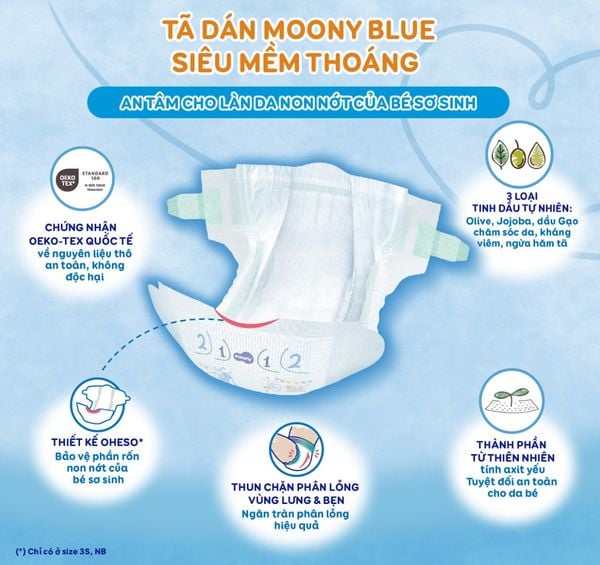 Chất lượng tã dán moony