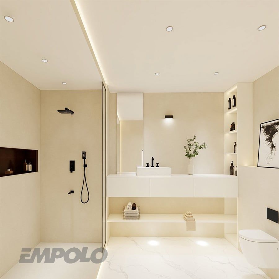 Sen tắm âm tường EMPOLO: Tận hưởng cảm giác thư giãn và tiện lợi