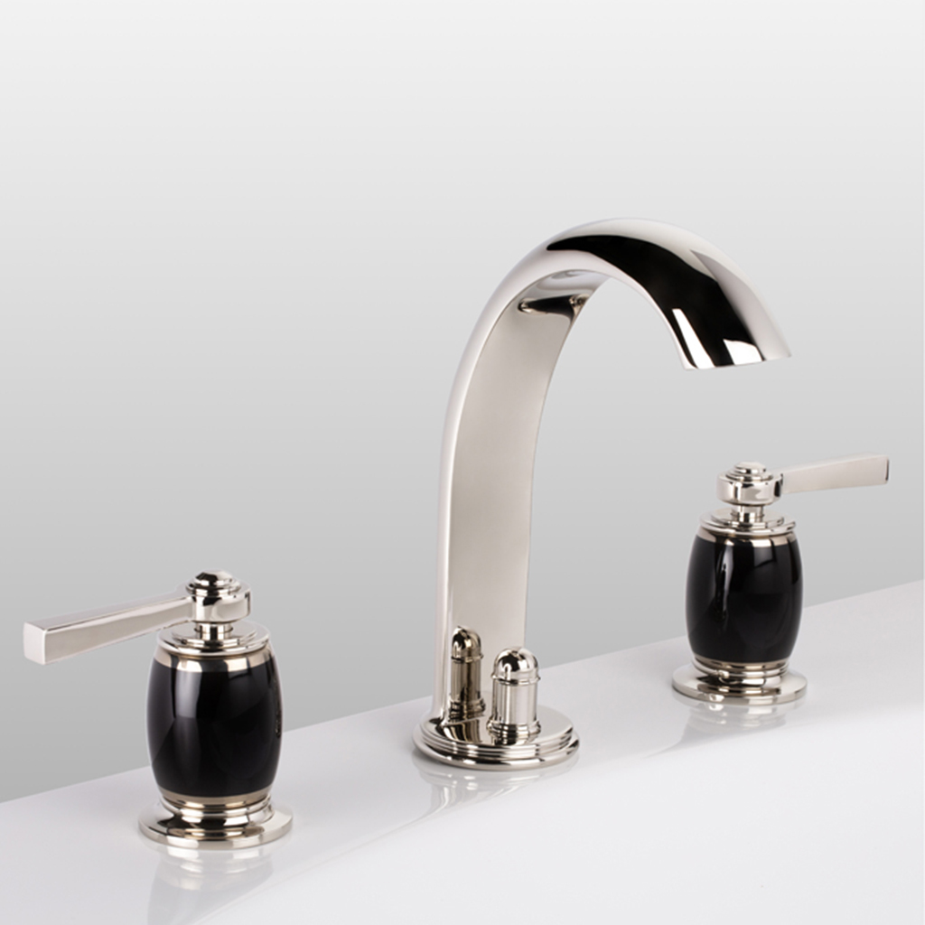 Madeleine Black Porcelain Lever