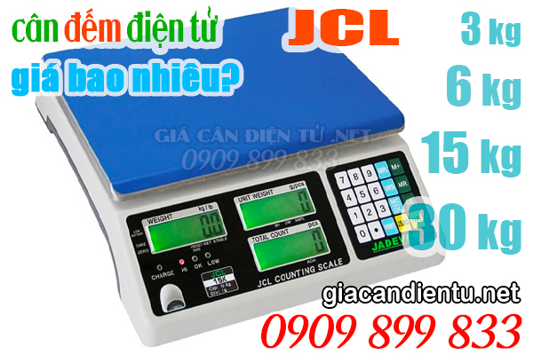 Cân đếm điện tử JCL 3kg 6kg 15kg 30kg giá bao nhiêu?
